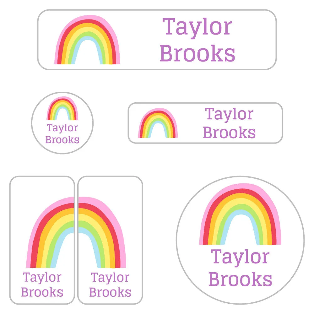 Rainbows Daycare Labels Pack