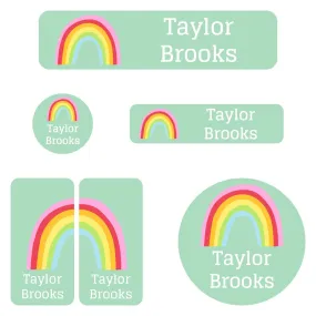 Rainbows Daycare Labels Pack