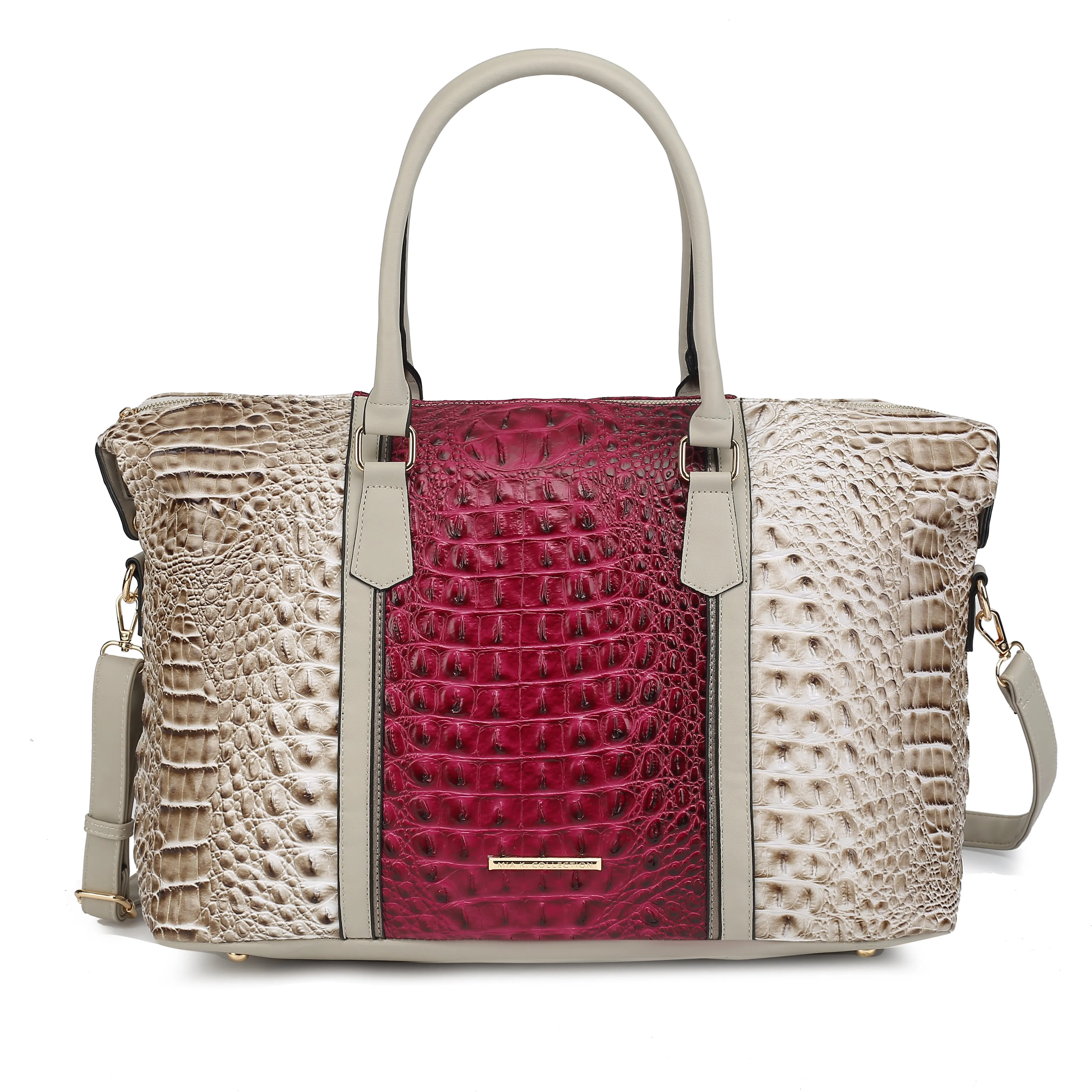 Raven Croc Embossed Duffel Bag