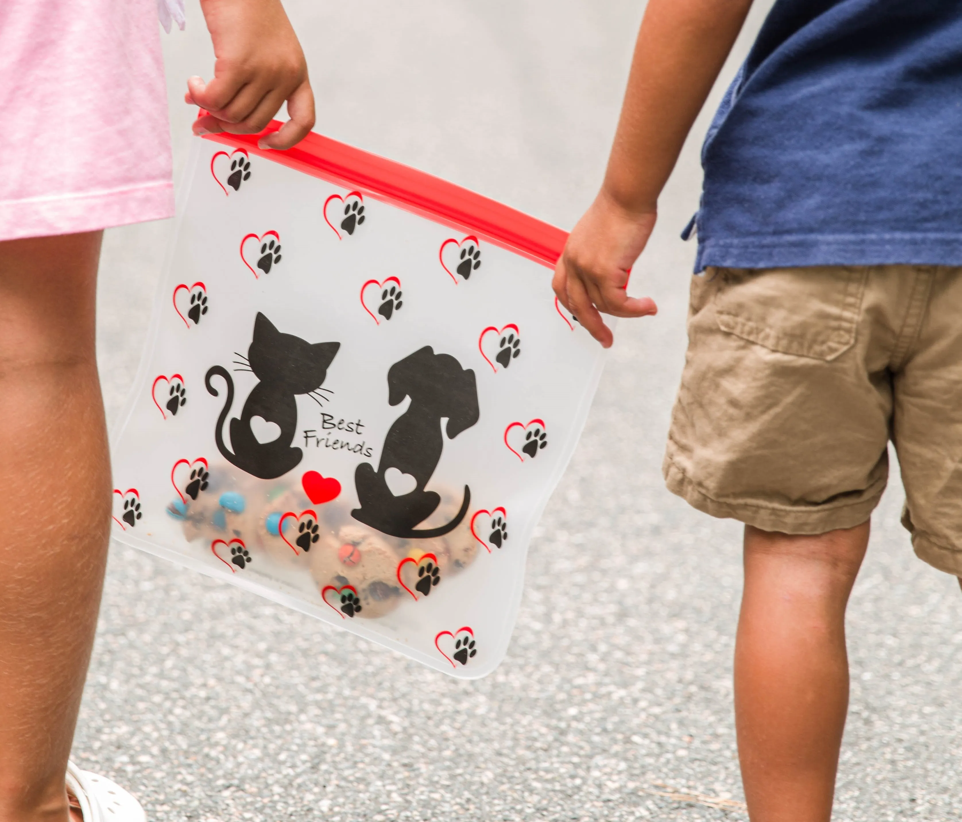 Reusable - Gallon - 2-Pc - Best Friends, Eco-Friendly Bag Set
