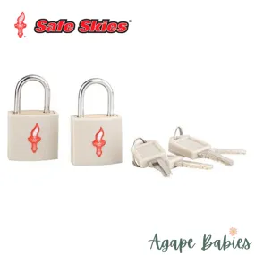 Safe Skies Padlock Double Set - Light Grey