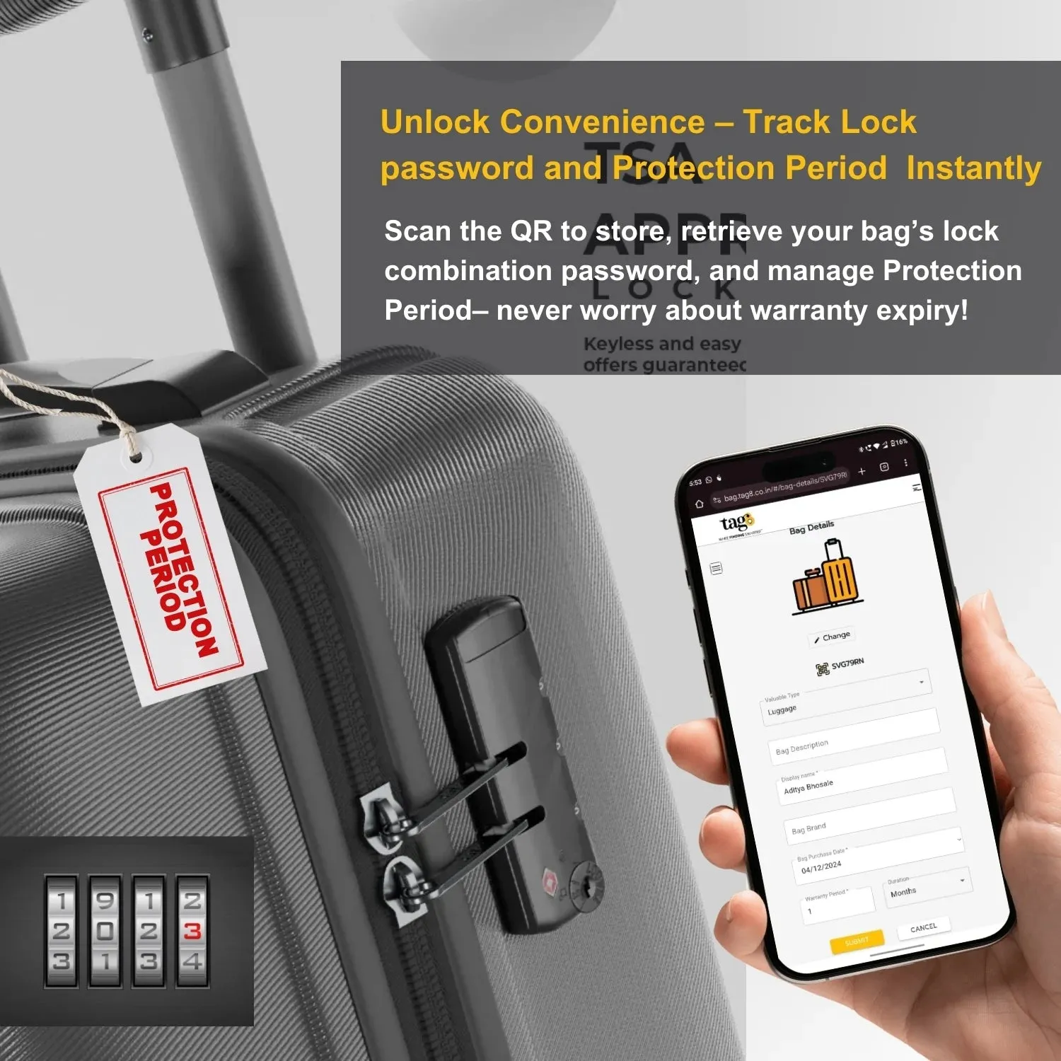 Smart Bag Security Tag - Czech Republic Flag [Pack 2]