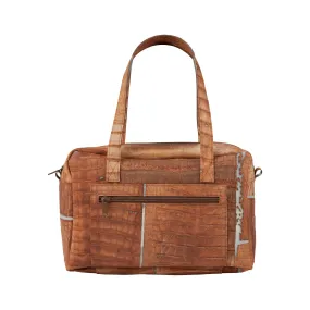 Travel Bag Raw Leather Caramel XS