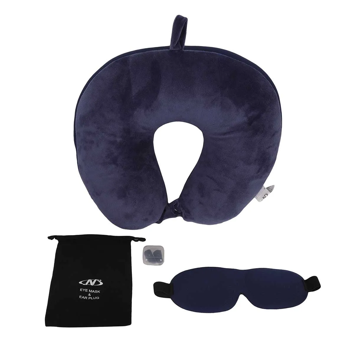 TRAVEL PILLOW EYE MASK & EARPLUG SET